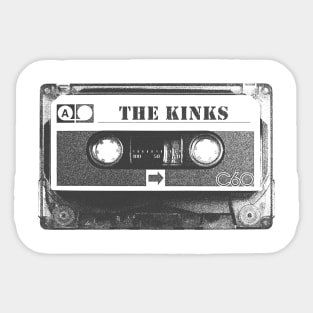 The Kinks - The Kinks Old Cassette Pencil Style Sticker